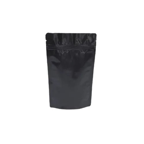 Alüminyum Doypack Torbalar 11x18.5x3.5 - Mat Siyah