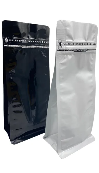 Kilitli Metalize Flat Bottom Torbalar 250g - Siyah